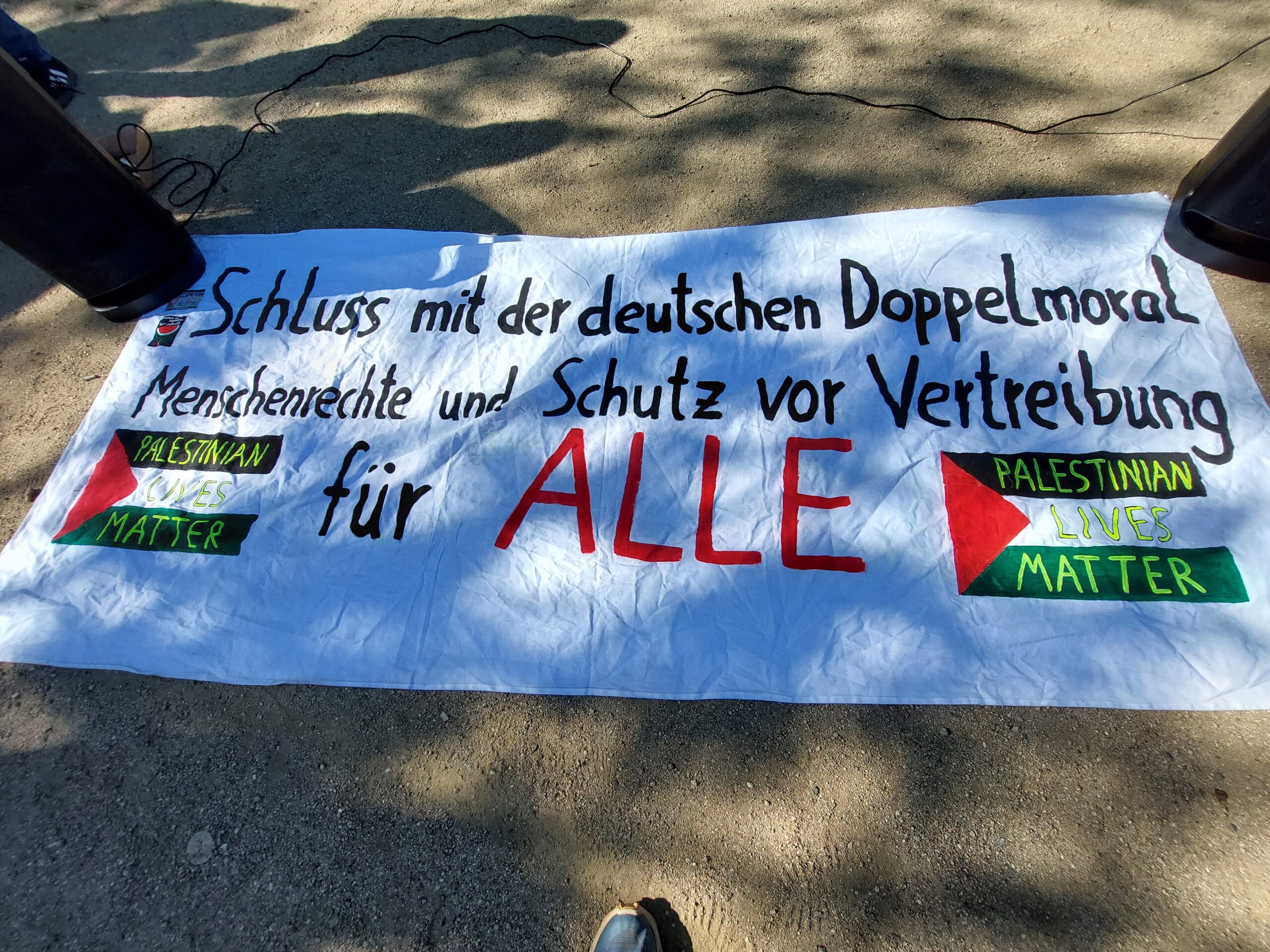 Protestkundgebung gegen den Gazakrieg in Marburg